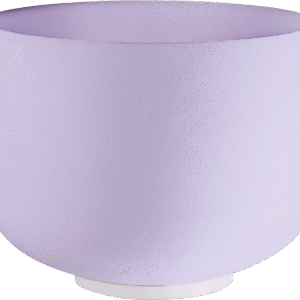 8" Amethyst Crystal Singing Bowl, Note B4, Crown Chakra