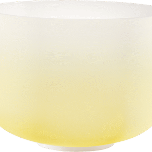 Tigela de Cristal Colorida Fosca de 30 cm, Nota E4, Chakra do Plexo Solar – Meinl