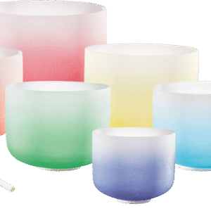 7-piece Crystal Singing Bowl Chakra Set, C, D, E, F, G, A, B