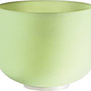 10" Emerald Crystal Singing Bowl, Note F4, Heart Chakra
