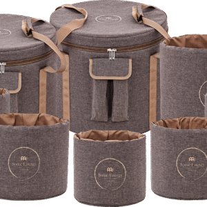 Crystal Singing Bowl Travel Bag Set, Brown