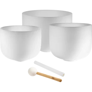 Kit de 3 Tigelas de Cristal Cantantes, A4 / F4 / D4, 432 Hz - Meinl