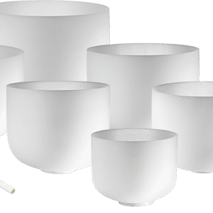 7-piece Crystal Singing Bowl Chakra Set, C, D, E, F, G, A, B
