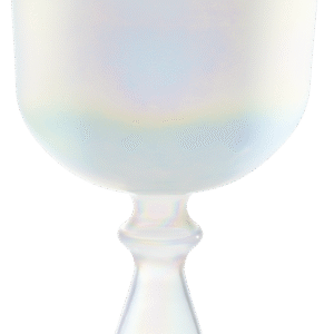6.75" Crystal Singing Chalice, Note C4, Creamy, Root Chakra