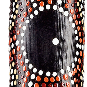 Bamboo Didgeridoo, Dot-painted, Black