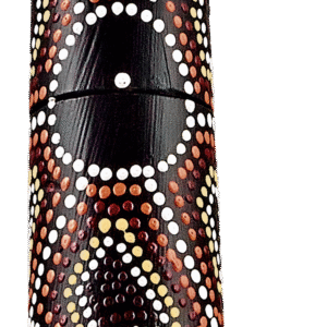 Sliced Pro Didgeridoo, Tuning E, Dot-painted, Black