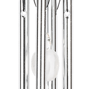 Mini Chakra Chime 12" / 30 cm, Hamsa, Silver