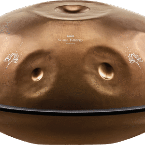Sensory Handpan, Stainless Steel, E La Sirena, 10 Notes, 432 Hz, Vintage copper, Engraved design