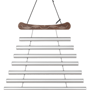Meditation Flow Chime, 24" / 60 cm, 432 Hz, 8 Notes, C# Minor, Silver