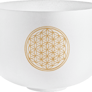10" Crystal Singing Bowl, Flower of Life 128 Hz