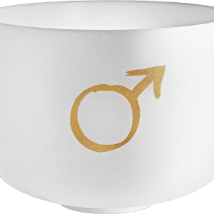 12" Planetary Tuned Crystal Singing Bowl, Mars 144.72 Hz
