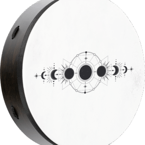 14" Ritual Drum, Moon Phases, True Feel Synthetic Head