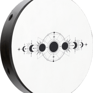 18" Ritual Drum, Moon Phases, True Feel Synthetic Head