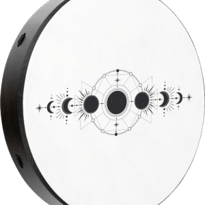 20" Ritual Drum, Moon Phases, True Feel Synthetic Head