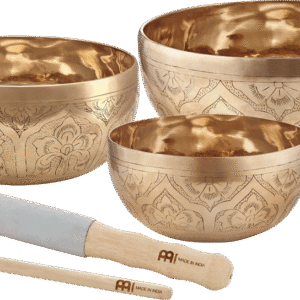 3-piece Special Engraved Series Singing Bowl Set, 600/800/1000g