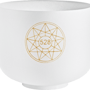 8" Solfeggio Crystal Singing Bowl, Mi