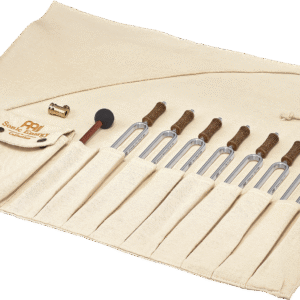 Tuning Fork Chakra Set, incl. Rollup Bag & Tuning Fork Vibration Foot