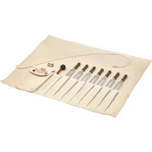 Kit de Diapasões Terapêuticos para Chakras, incluindo Bolsa Rollup e Base de Vibração para Diapasão Pro – Meinl