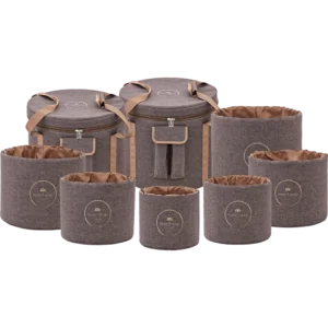 Crystal Singing Bowl Travel Bag Set, Brown - Meinl