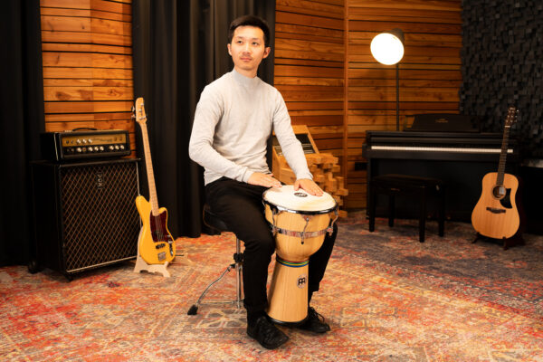 MEINL Percussion Floatune Series Djembe 31 cm - Natural - Imagem 6