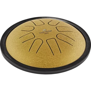 7" Small Steel Tongue Drum, C Minor, 8 Notes, Gold
