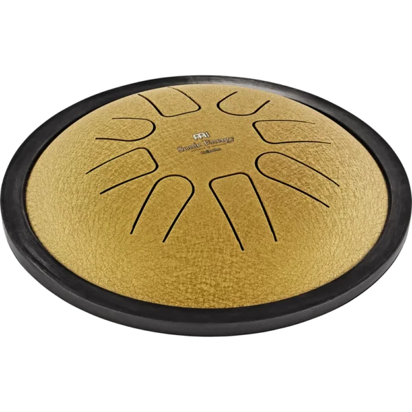 7" Small Steel Tongue Drum, C Minor, 8 Notes, Gold
