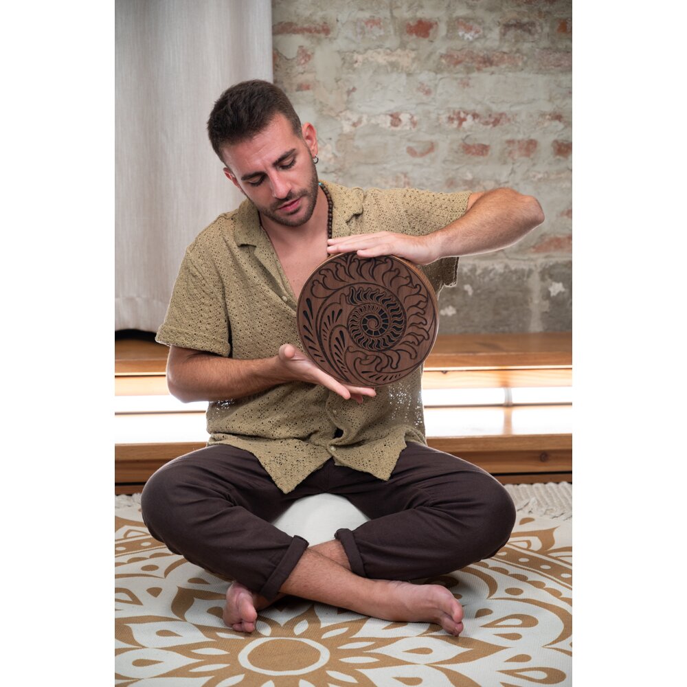 Disco De Chuva, Som de Oceano, Escultura Sequencia Fibonacci 10" - Imagem 6