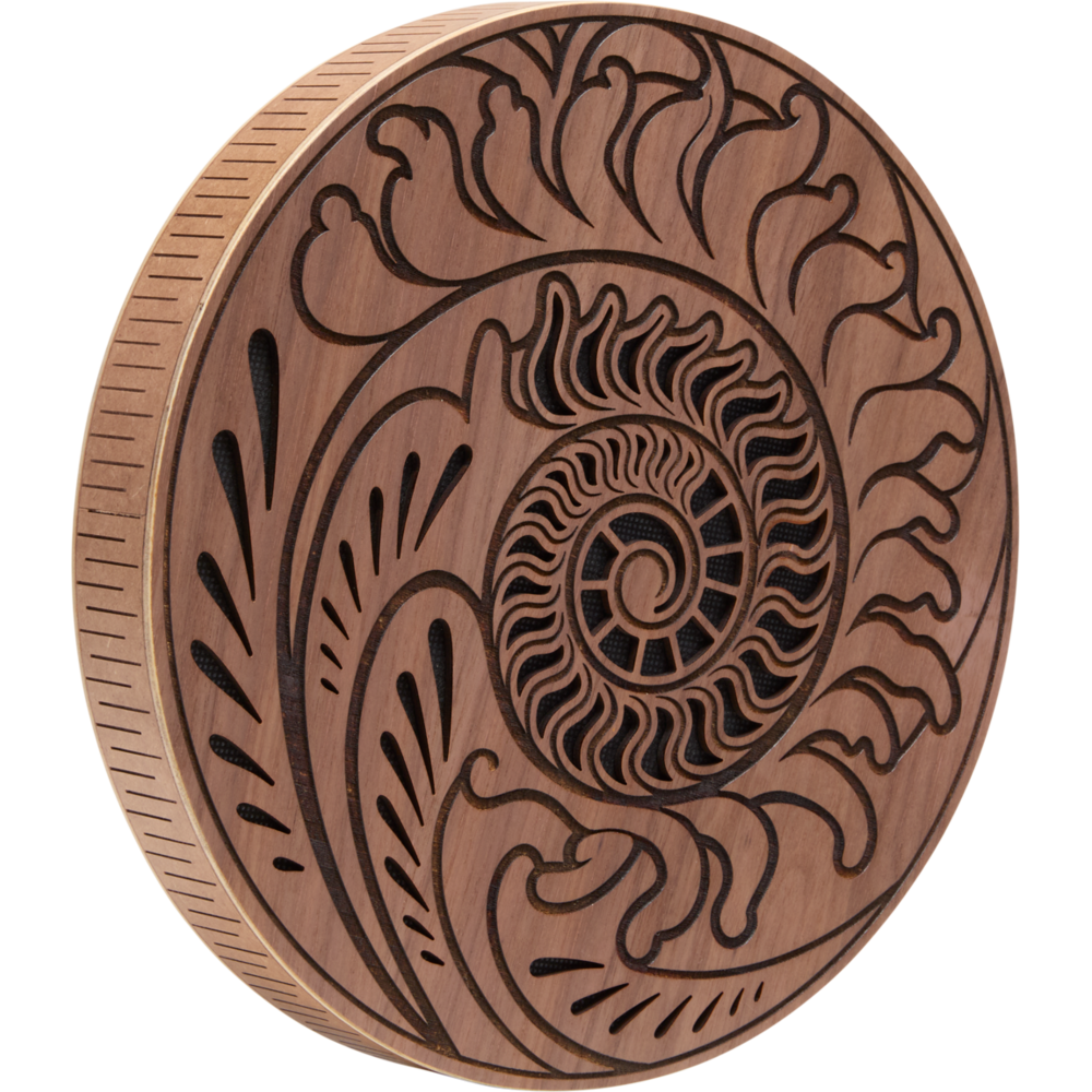 Disco De Chuva, Som de Oceano, Escultura Sequencia Fibonacci 10"