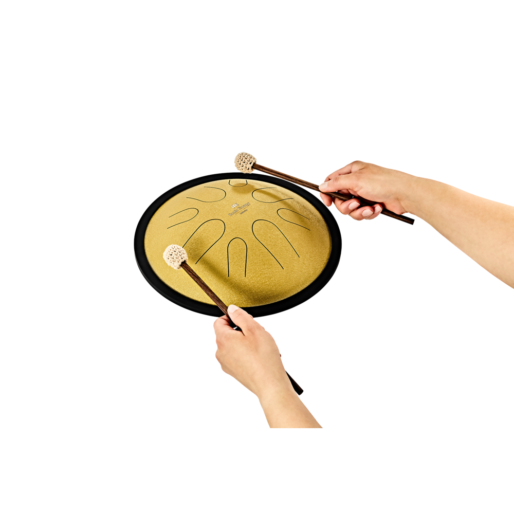 Steel Tong Drum, Dm, 8 Notas, 432 HZ, Gold, 10" - Imagem 4