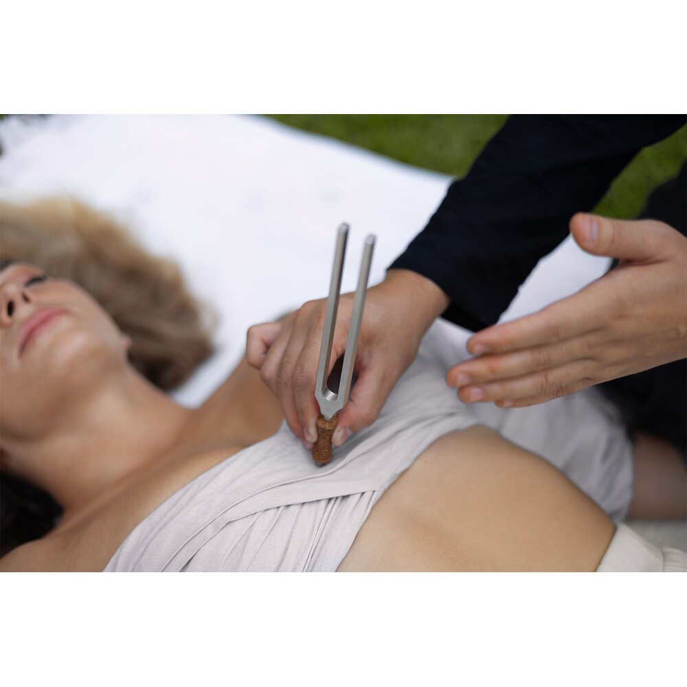 TCM THERAPY TUNING FORK SET YIN & YANG, 2 PCS, INCL. HOLDER - Imagem 3