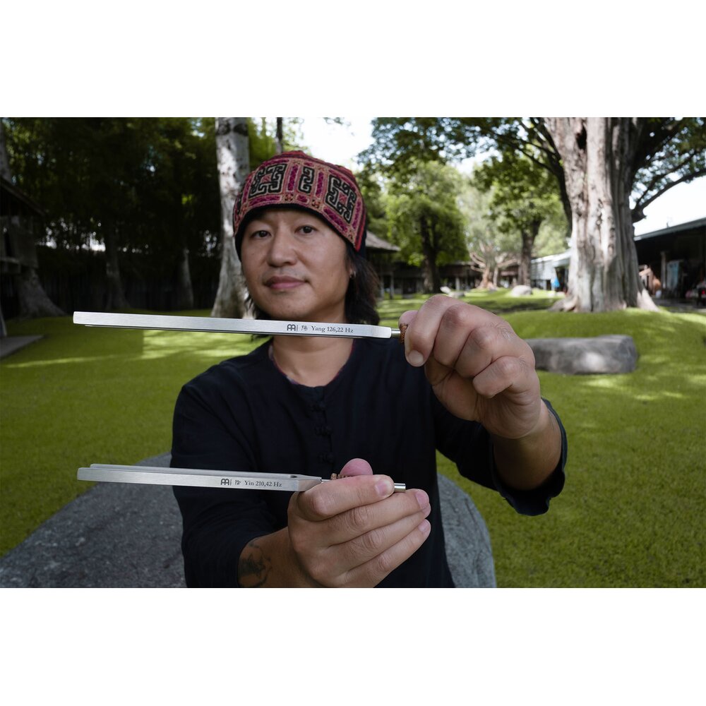 TCM THERAPY TUNING FORK SET YIN & YANG, 2 PCS, INCL. HOLDER - Imagem 2