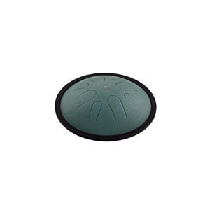 Steel Tongue Drum, Bm, 8 Notas, 432 Hz, Dark Green 10"
