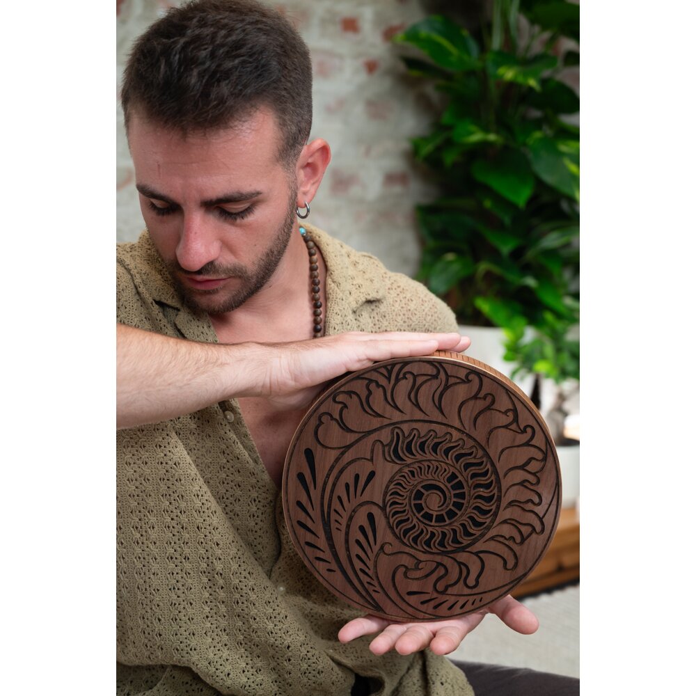 Disco De Chuva, Som de Oceano, Escultura Sequencia Fibonacci 10" - Imagem 8