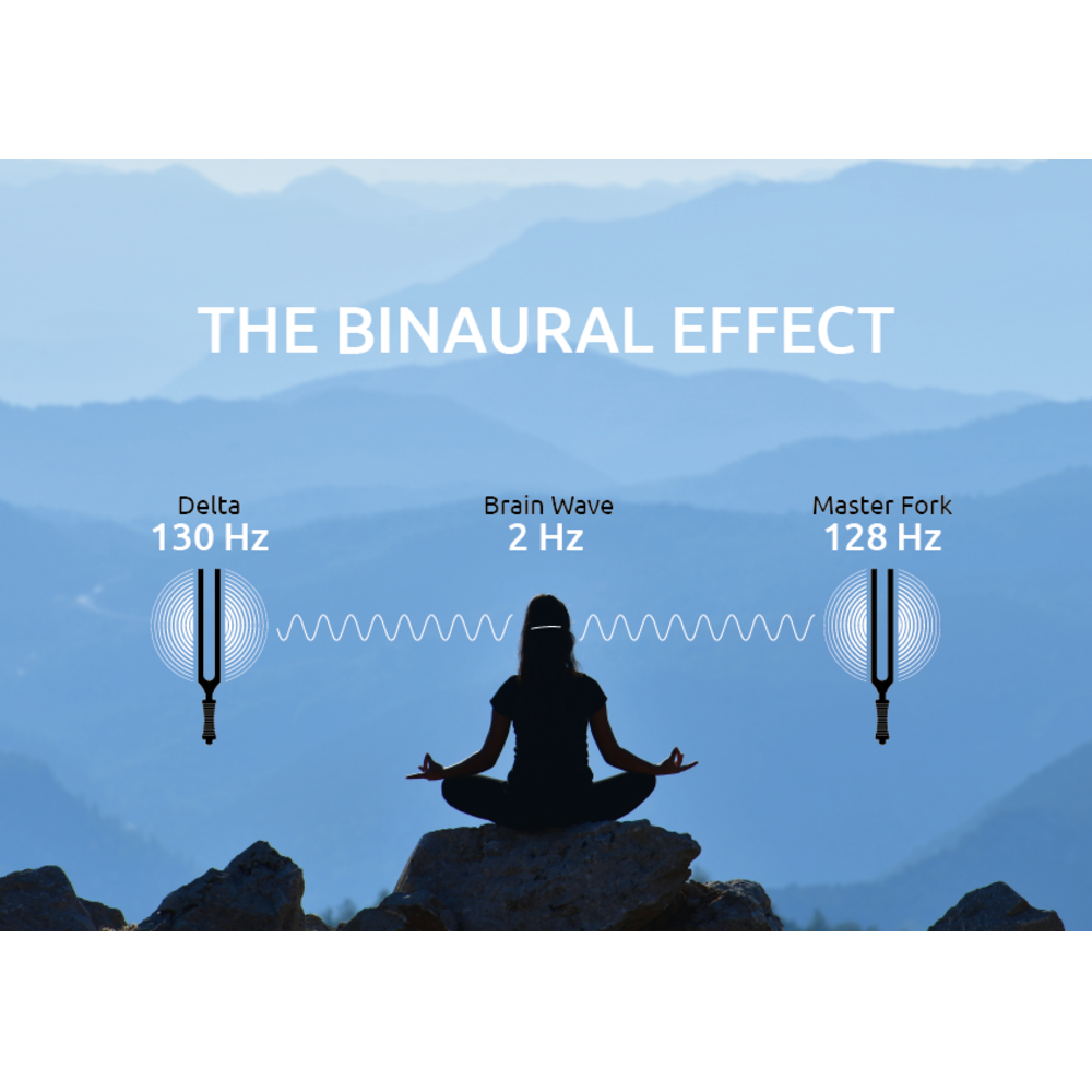 2-PIECE BINAURAL THERAPY TUNING FORK SET, DELTA - Imagem 3