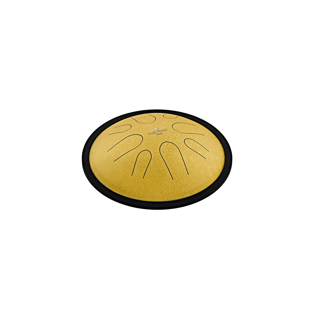 Steel Tong Drum, Dm, 8 Notas, 432 HZ, Gold, 10"