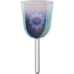 Tigela de Cristal  Essence A4 432 Hz - Azul Ardósia - Flor de Lótus - Meinl