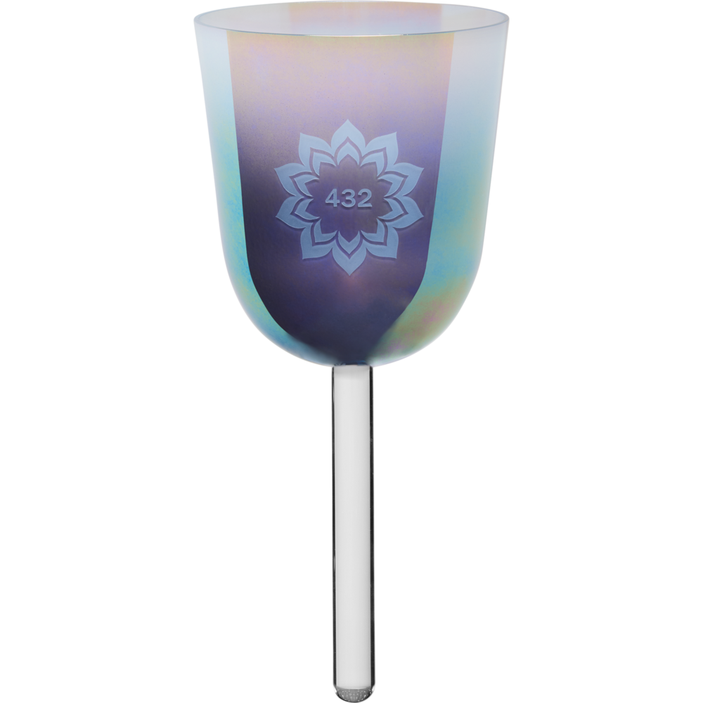 Tigela de Cristal Essence A4 432 Hz - Azul Ardósia - Flor de Lótus - Meinl