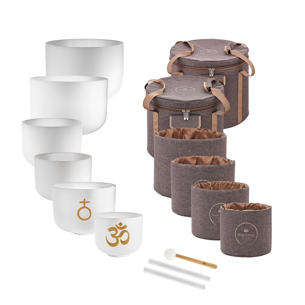 Kit de Tigelas de Cristal Om 6 Peças com bags E3, A3, C#4, E4, A4, C#5 - Meinl